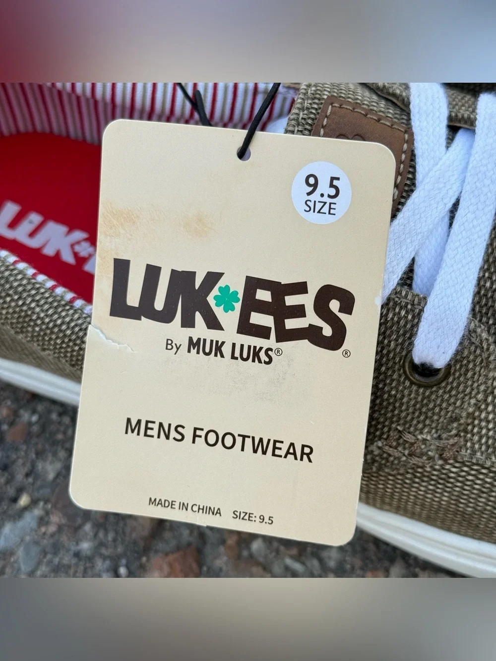 NEW LUKEES by MUK LUKS Cruise Voyage Slip On Sneaker Shoes Men’s 9.5 Brown NWT